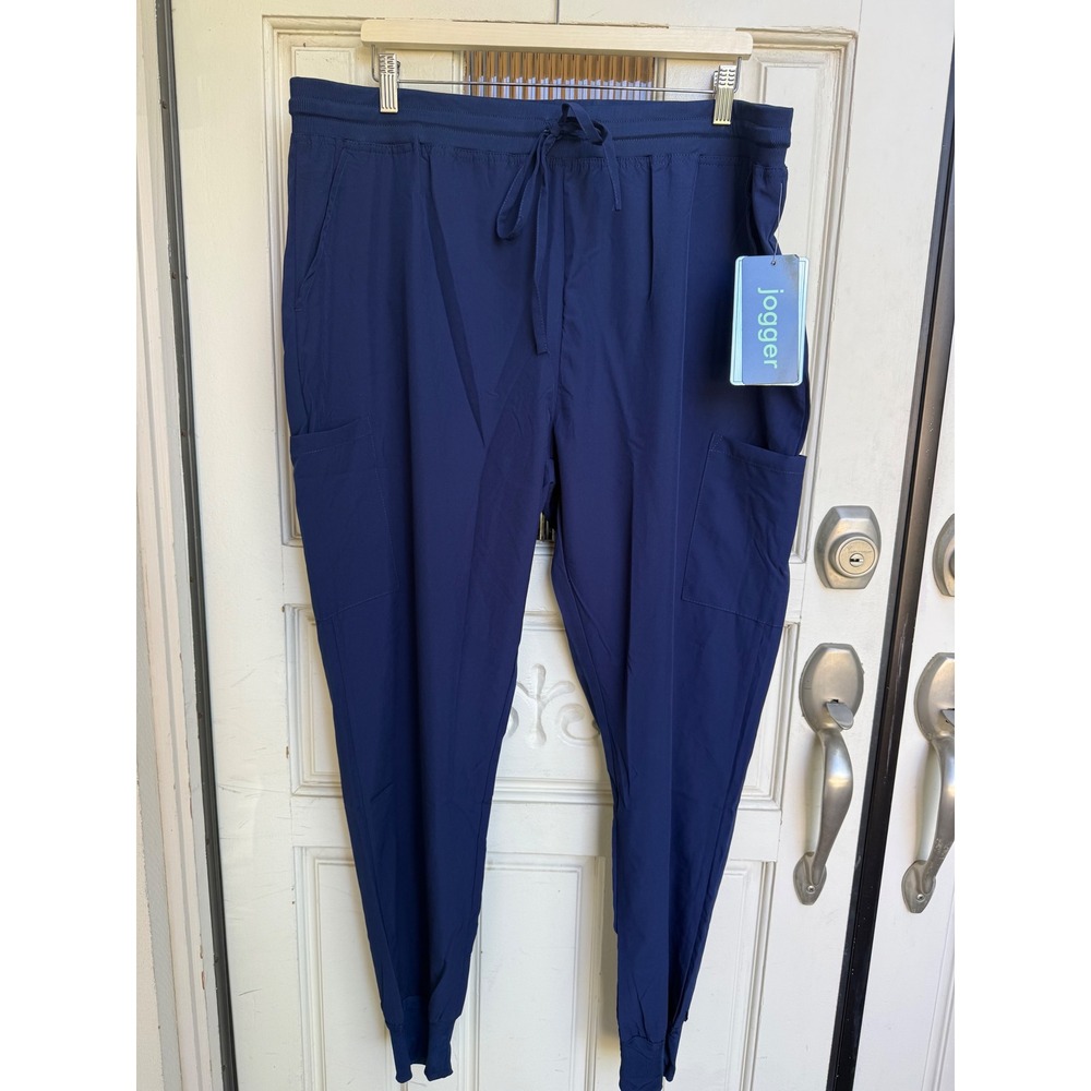 GT Performance Women Navy Blue Jogger Scrub Pants Size 3X NWT